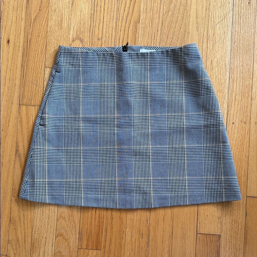 Aritzia Wilfred Plaid Mini Skirt with pockets